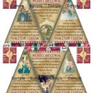 18 x Vintage Christmas Nativity Bunting / Banner Flags ..250gsm Cardstock