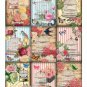 9 x Vintage Look Gift Tags / Images .. Bird Cages