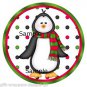 12 x Christmas Cupcake Toppers / Gift Tags .. Penguin . Non Edible .. Cardstock