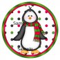 12 x Christmas Cupcake Toppers / Gift Tags .. Penguin . Non Edible .. Cardstock