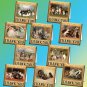 10 x Vintage Animals .. Small Tent Style Gift Tag / Images .. " Thank You "
