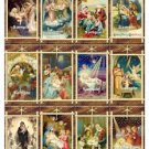 12 x Christmas Nativity Tags / Images #2 .. Religious