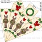 2 x Christmas Reindeer Cone / Icicle Gift / Treat Box .. Smaller size