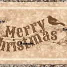 9 x Christmas Gift Tags / Images ..  " Merry Christmas "