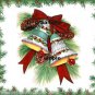 4 x Framed Vintage Christmas Bells Image .. Cards..Scrapbooking .. Invitations