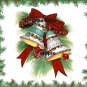 4 x Framed Vintage Christmas Bells Image .. Cards..Scrapbooking .. Invitations