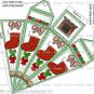 1 x Christmas Mouse in Stocking .. Cone / Icicle Gift / Treat Box .. Party..Gift