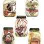 10 x Vintage Mason Jars Gift Tags / Images .. Craft .. Scrapbook