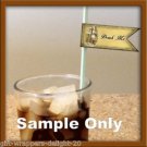 16 x Alice in Wonderland Drinking Straw Label / Flags #1 .." Drink Me "