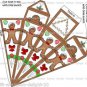 1 x Christmas Gingerbread Man Cone / Icicle Gift / Treat Box. .. Party .. Gift
