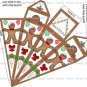 1 x Christmas Gingerbread Man Cone / Icicle Gift / Treat Box. .. Party .. Gift