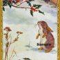 4 x Vintage Christmas Rabbit Bunny Images .. Craft .. Cards .. Scrapbook