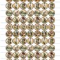 70 x Round 1 inch Bottle Cap Images #1 .. Alice in Wonderland - Jewellery - Bows