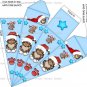 1 x Christmas Cat Kitten .. Cone / Icicle Gift / Treat Box .. Party .. Gift