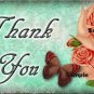 10 x Sheets Floral Gift Tags / Images .. " Thank You " Birthday .. Party