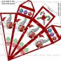 2 x Christmas Mouse Cone / Icicle Gift / Treat Box ..Small size