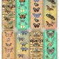 8 x Butterflies Bookmarks / Images ... Craft