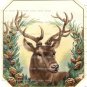 4 x Vintage Style Deer Images .. Craft .. Cards .. Scrapbook  .. Christmas