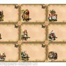 9 x Alice in Wonderland Note Cards.. Gift tags  # 3