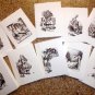 10 x Alice in Wonderland Note / Gift Cards ..each image is different
