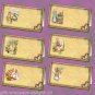 6 x Peter Rabbit Tent Style Place Name Food Card Gift Tags Baby Shower Birthday