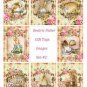 8 x Floral Gift Tags / Images #2  Peter Rabbit & other Beatrix Potter Characters