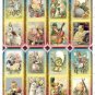 8 x Vintage Easter Bookmarks / Images ... Bunnies Chicks and Eggs