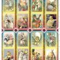 8 x Vintage Easter Bookmarks / Images ... Bunnies Chicks and Eggs