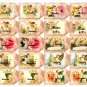 20 x Fairy Fairies Flower Floral Gift Tags / Images .. Small Size