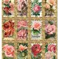 12 x Roses Gift Tags / Images .. Craft .. Scrapbook
