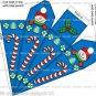 2 x Christmas Candycane and Snowman Cone / Icicle Gift / Treat Box ..Small size