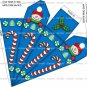 2 x Christmas Candycane and Snowman Cone / Icicle Gift / Treat Box ..Small size