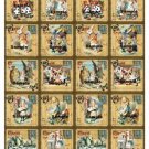 20 x Alice in Wonderland Square Images .. party birthday jewellery