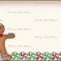 9 x Christmas Gingerbread Man Gift Tags / Images