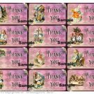 Alice in Wonderland Gift Tags / Images # 2 ... " THANK YOU "