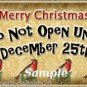 12 x Christmas Gift Tags / Images .. " Do Not Open Until December 25th "