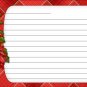 12 x Christmas Poinsettia Blank Recipe Cards .. Food .. Gift