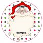 12 x Christmas Santa Cupcake Toppers / Gift Tags... Non Edible .. Cardstock