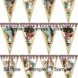 36 x Alice In Wonderland SMALL Bunting / Banner Flags  .. 250gsm Cardstock