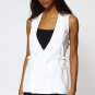 White Double Breasted Long Waistcoat (RP274890)
