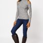 Cut Out Shoulder Roll Neck Top Ex-Branded (RP 323035)