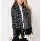 Leopard Spot Design Fringe Warm Wide Scarf (RP313375)