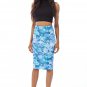 Floral Scuba Midi Skirt - Available in Plus Sizes (RP394835)
