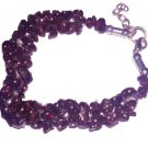 Garnet Bracelet with uncut stone beads