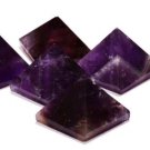 High Quality Amethyst Pyramids -  Set Of 5 - (12-18 MM) Each