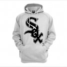 Men's Chicago White Sox XS To 4XL Pullover Hoodie In White With Black Ink