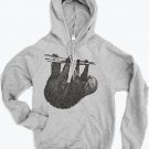 Unisex - Tree SLOTH - Flex Fleece Pullover Classic Hoody Sweatshirt