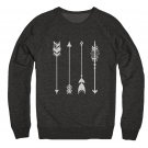 Arrow Pattern Crew Neck Sweatshirt - Tri Blend Sweater - Unisex Sizing - All Sizes Available