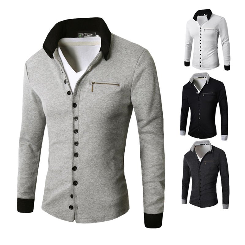 Fashion Mens Slim Button Cotton Knit V-Neck Casual Jumper Sweater Cardigan Coat