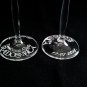 Wedding Glass Two Hand Engraved Champagne Flutes